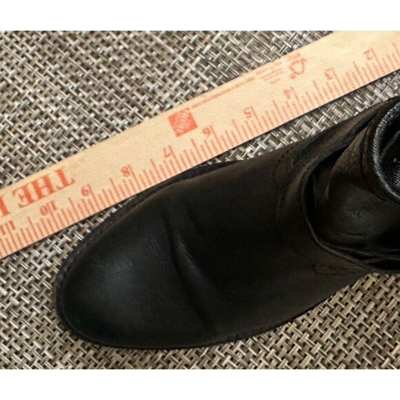 Frye Jayden Cross Engineer Moto Boots Womens Size 7.5 Black Leather Buckle Strap - Picture 16 of 16